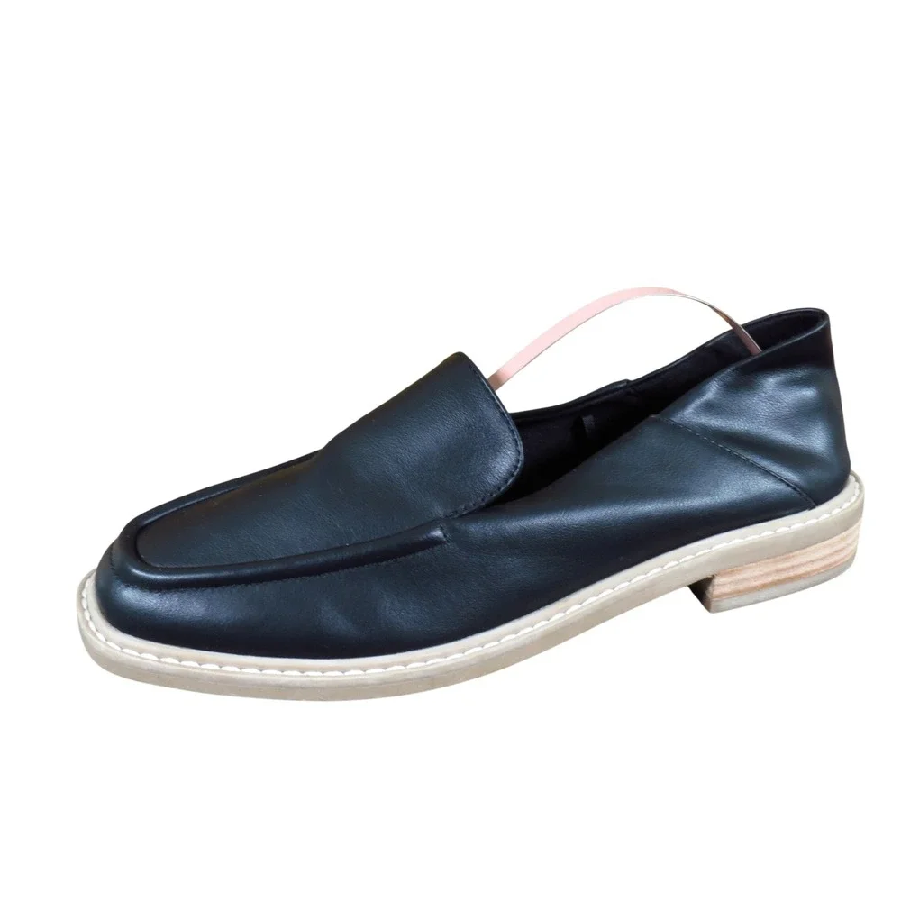 DV Dolce Vita Flirty Women Loafers Size 7 Work Office Black Synthetic Leather
